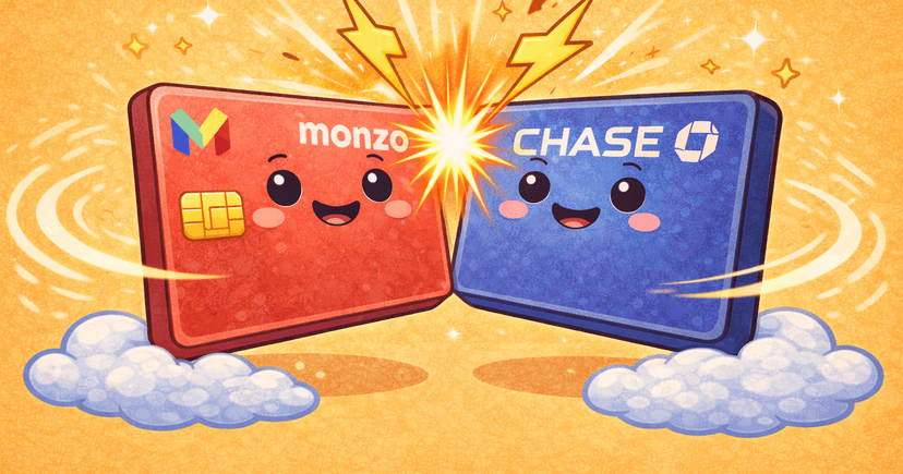 Monzo vs Chase UK: cashback or better budgeting?