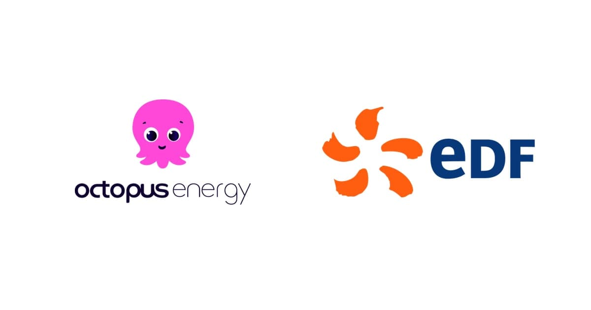 the Octopus Energy and EDF logos side by side