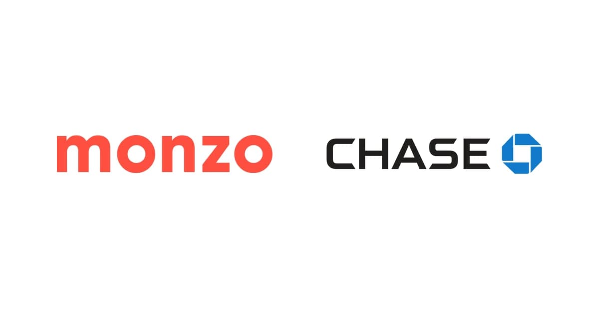 the Monzo and Chase logos side by side