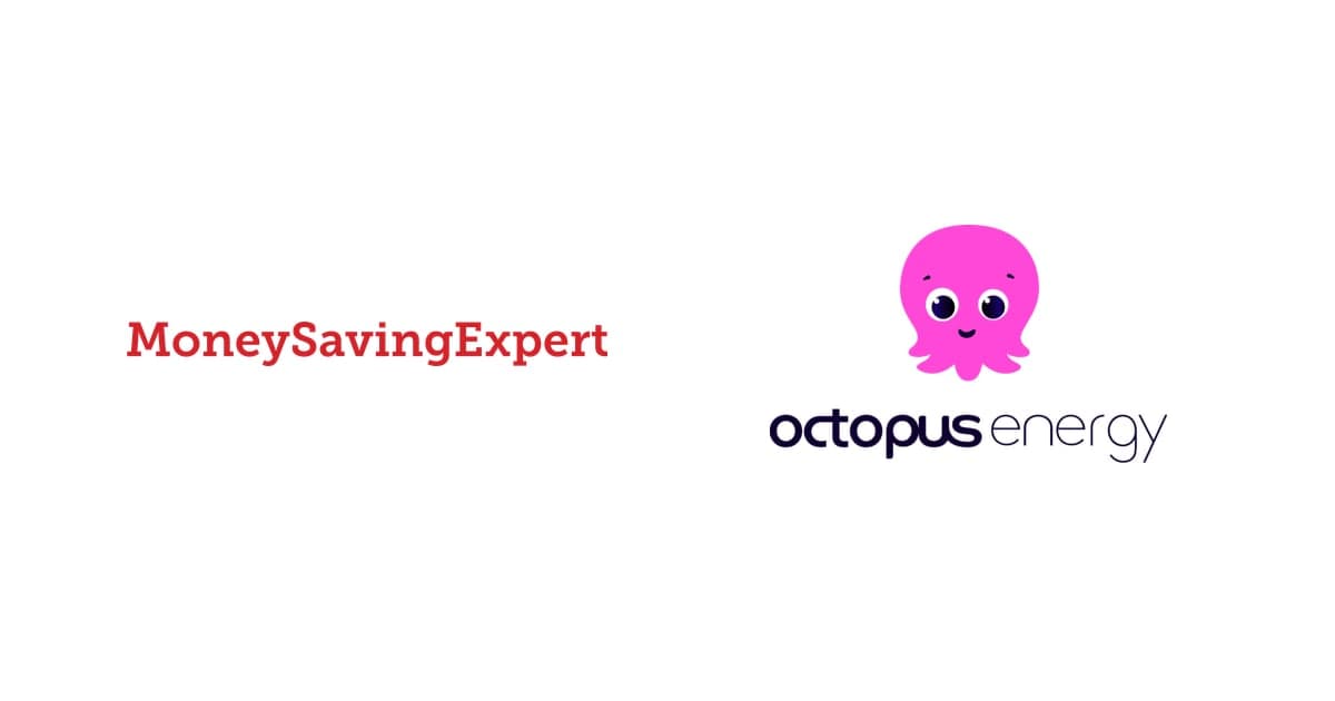 the MoneySavingExpert and Octopus Energy logos side by side
