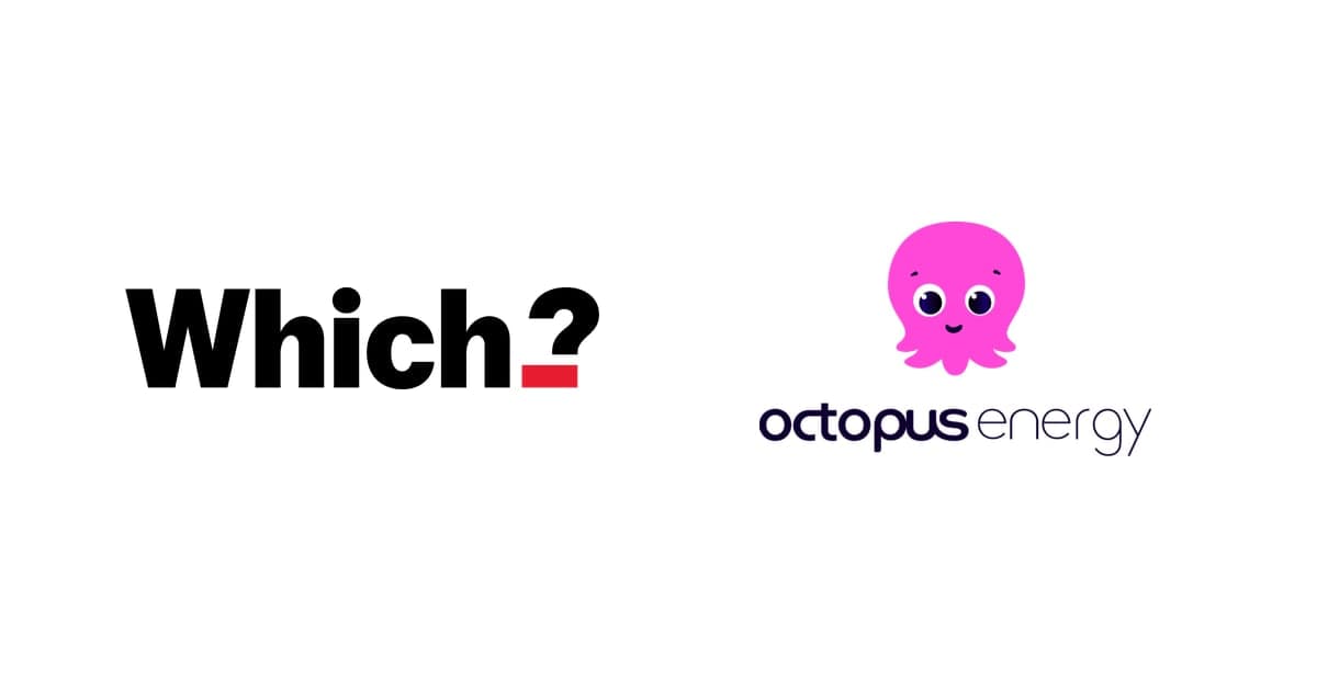 the Which? and Octopus Energy logos side by side